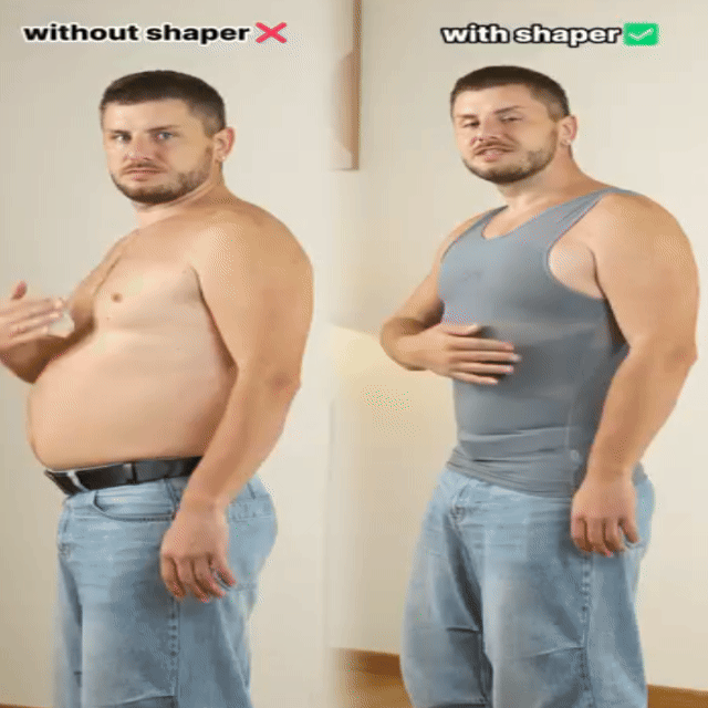 ⏰ SALE 60% OFF 🔥Men's Slimming Compression Vest for Abdomen and Waist Control