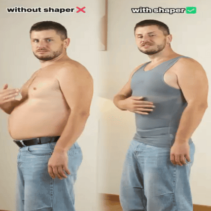 ⏰ SALE 60% OFF 🔥Men's Slimming Compression Vest for Abdomen and Waist Control