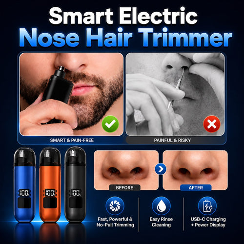 60% OFF TODAY ⏰ Smart Electric Nose Hair Trimmer ⚡
