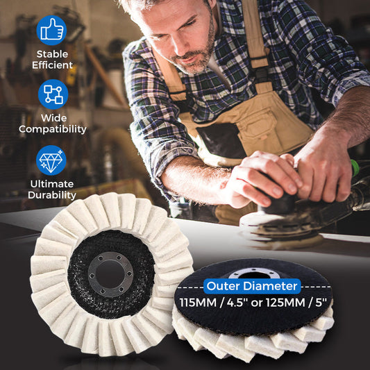 LAST DAY SALE 60% OFF✨ Wool Felt Flap Disc Polishing Wheel ✨ Polish Like a Pro