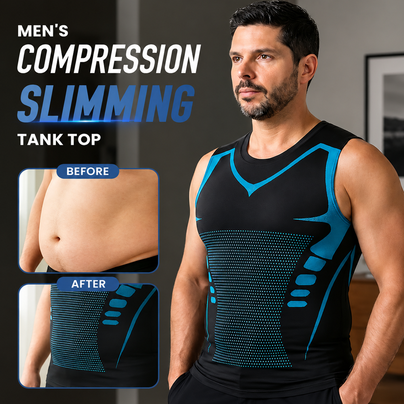 🔥 60% OFF TODAY 💪 Ionic Shaping Vest 🔥 Instantly Flattens Your Belly & Defines Your Chest