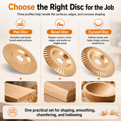 Angle Grinder Wood Shaping Disc