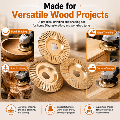 Angle Grinder Wood Shaping Disc