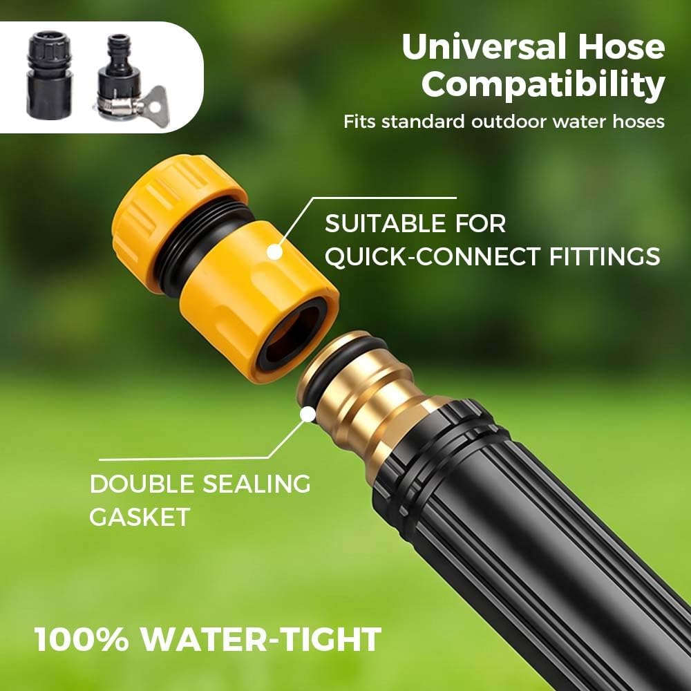EXCLUSIVE DEAL 60% OFF⏳ Heavy Duty Adjustable Twist Hose Nozzle 🚀X10 Power Boost |8 Modes | Heavy-Duty Metal Body