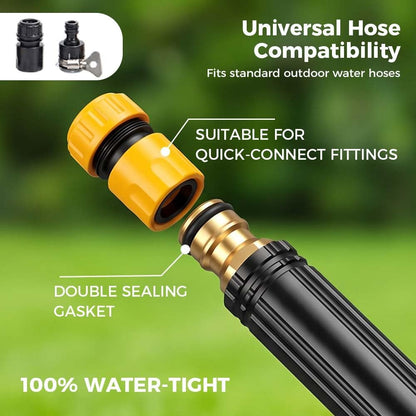 EXCLUSIVE DEAL 60% OFF⏳ Heavy Duty Adjustable Twist Hose Nozzle 🚀X10 Power Boost |8 Modes | Heavy-Duty Metal Body