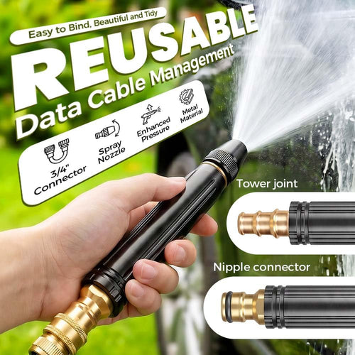 EXCLUSIVE DEAL 60% OFF⏳ Heavy Duty Adjustable Twist Hose Nozzle 🚀X10 Power Boost |8 Modes | Heavy-Duty Metal Body
