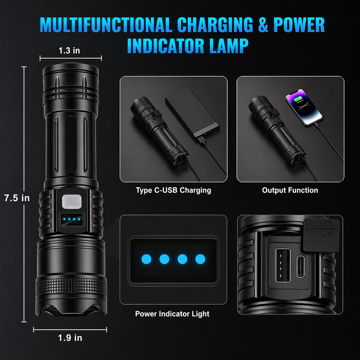 Last Day Promotion 60% OFF ⏰ Super Bright Ultimate Tactical Survival Flashlight