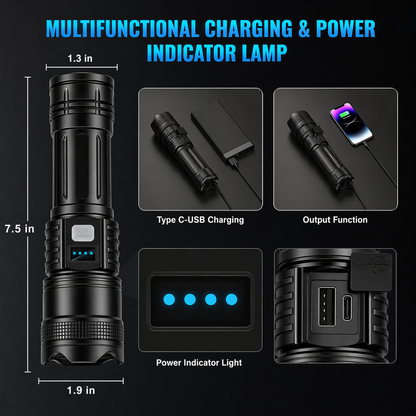 Last Day Promotion 60% OFF ⏰ Super Bright Ultimate Tactical Survival Flashlight