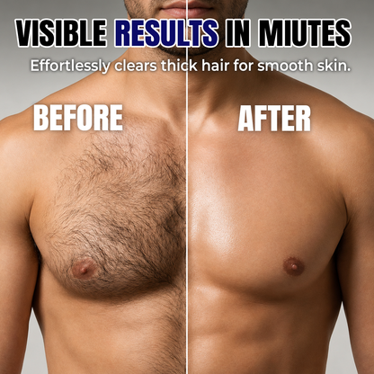 🔥 LAST DAY 60% OFF 🔥 Men's Intimate Hair Removal Cream 💪 Remove Hair Fast, Stay Smooth