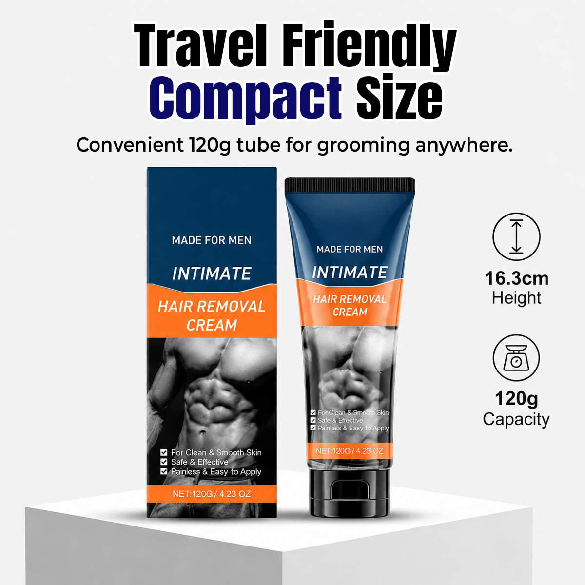 🔥 LAST DAY 60% OFF 🔥 Men's Intimate Hair Removal Cream 💪 Remove Hair Fast, Stay Smooth
