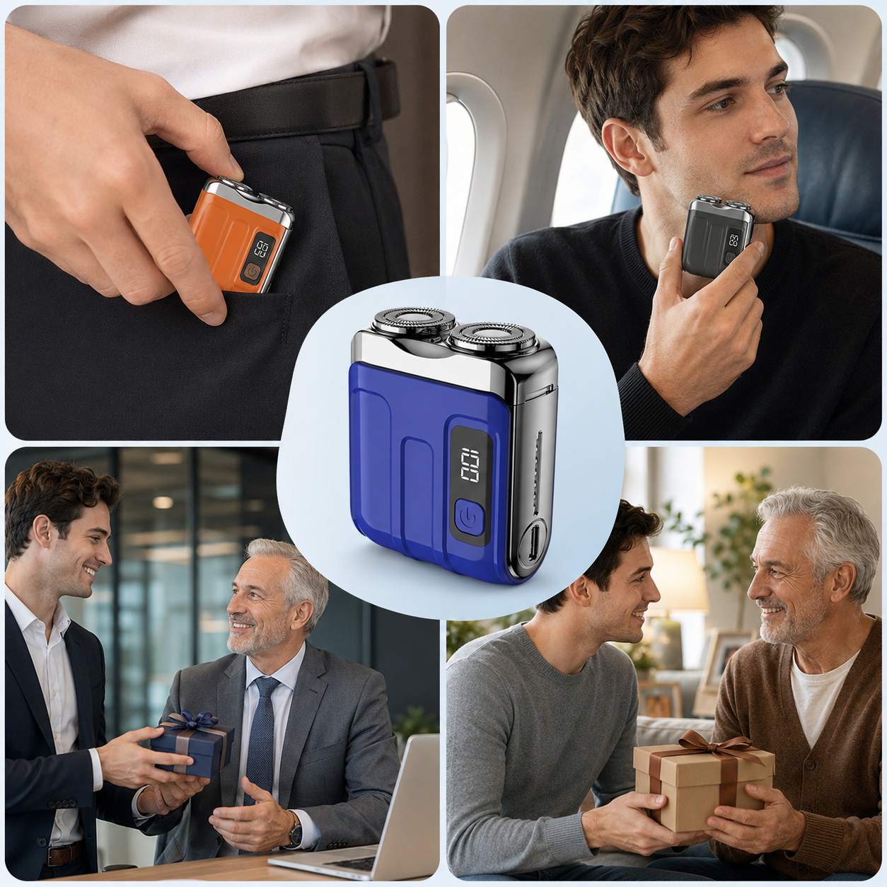⏰ BEST DEAL OFFER : 70% OFF + 🎁 | 2026 Version Portable Full Body Electric Shaver | 2M+ SOLD 🏆 | 9,900RPM Motor | 15-Blade Turbo Whirl System | Smart LED Display | IPX7 Wet/Dry
