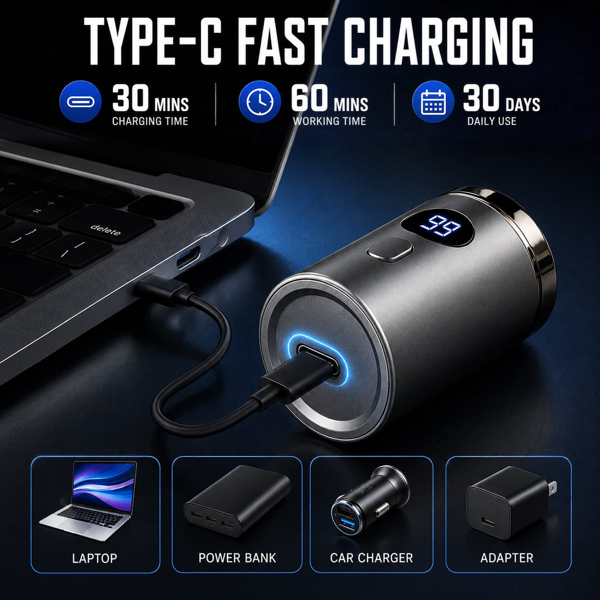 BodyTrim™ Portable Full-Body Electric Shaver