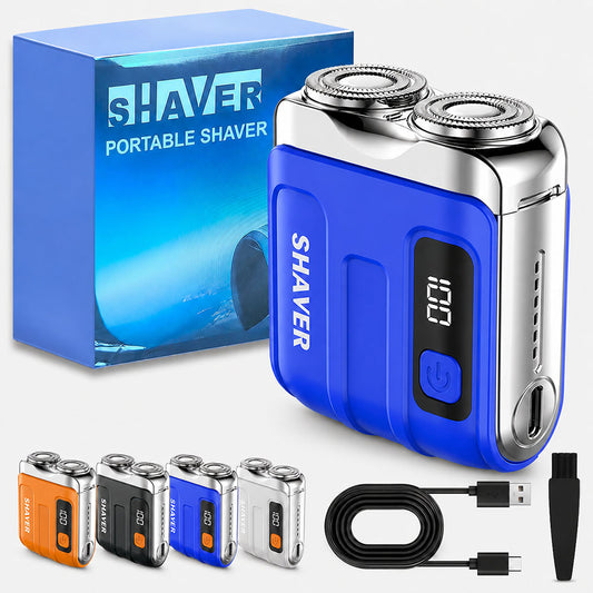 MEGA DEAL 70% OFF + GIFT🔥2026 NEW Portable Mini Rotary Electric Shaver|1M+ Sold Worldwide 🏆| 9000RPM Magnetic Dual-Head |Rechargeable IPX7 Waterproof Wet/Dry