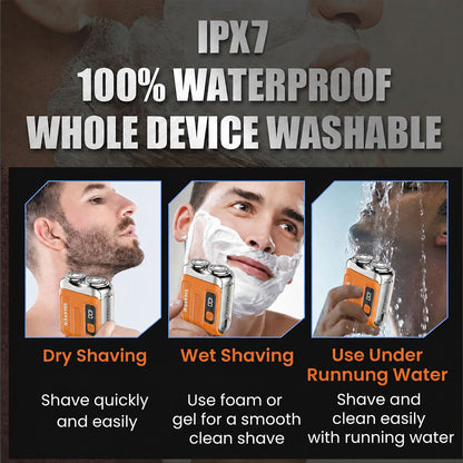 ⏰ MEGA SALE 70% OFF + FREE GIFT🔥2026 NEW Portable Mini Rotary Electric Shaver|1M+ Sold Worldwide 🏆| 9000RPM Magnetic Dual-Head |Rechargeable IPX7 Waterproof Wet/Dry