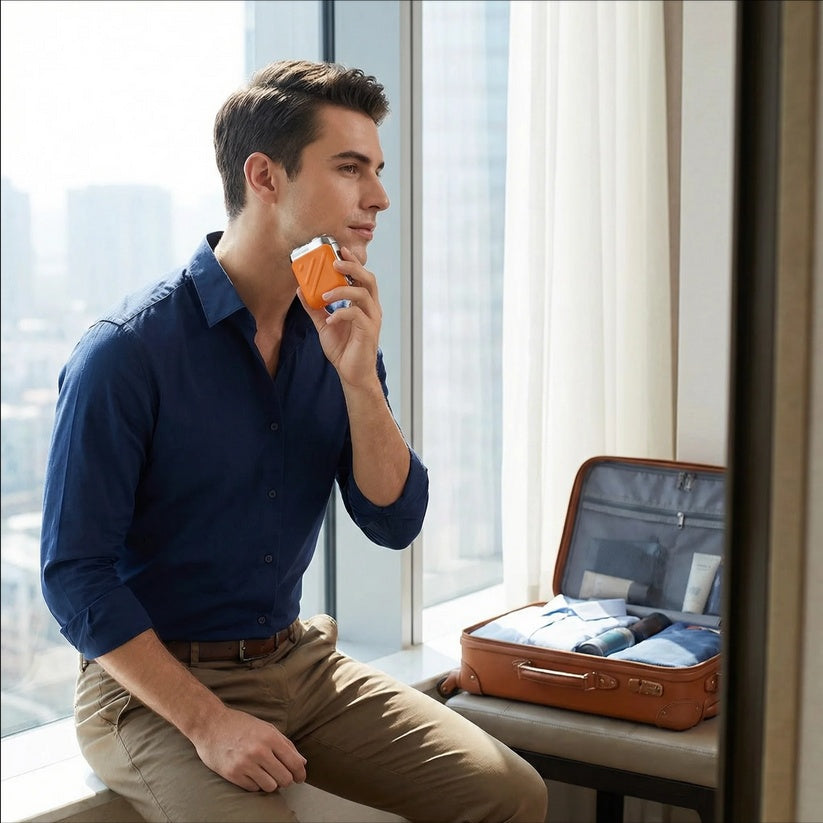 ⏰ 60% OFF + FREE GIFT 🔥 Men's Portable Mini Rotary Electric Shaver, 2026 Upgraded Rechargeable Wet/Dry Shaver