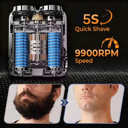 ⏰ BEST DEAL OFFER : 70% OFF + 🎁 | 2026 Version Portable Full Body Electric Shaver | 2M+ SOLD 🏆 | 9,900RPM Motor | 15-Blade Turbo Whirl System | Smart LED Display | IPX7 Wet/Dry