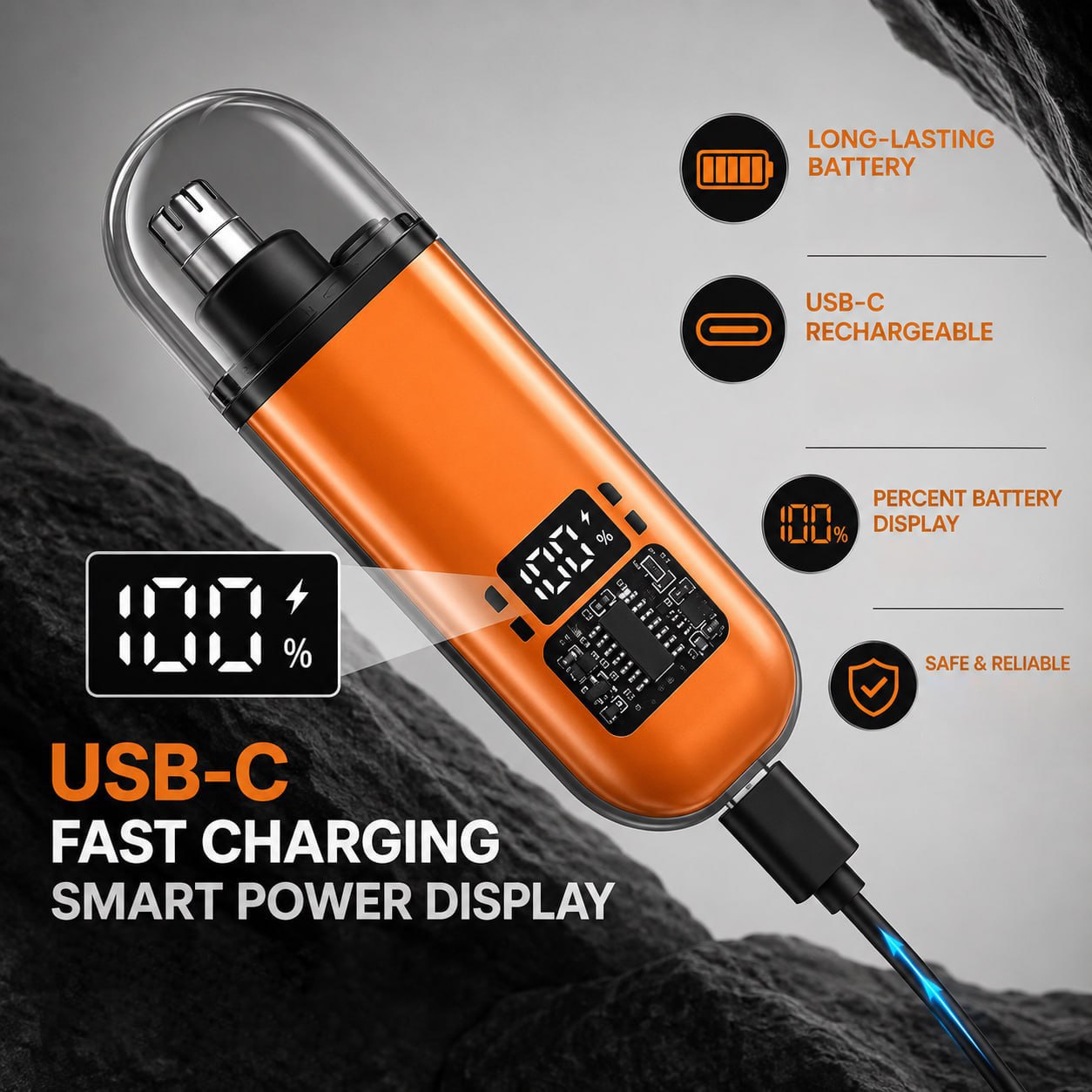 60% OFF TODAY ⏰ Smart Electric Nose Hair Trimmer ⚡
