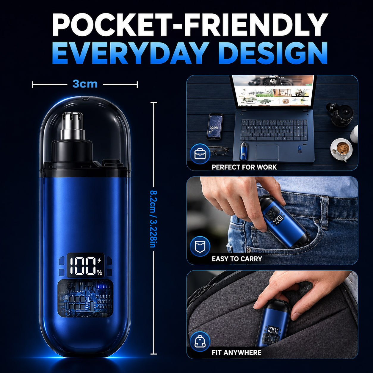60% OFF TODAY ⏰ Smart Electric Nose Hair Trimmer ⚡