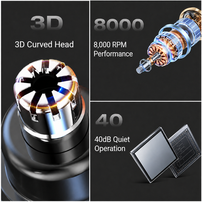 60% OFF TODAY ⏰ Smart Electric Nose Hair Trimmer ⚡Painless Grooming, USB-C Rechargeable & Waterproof Design