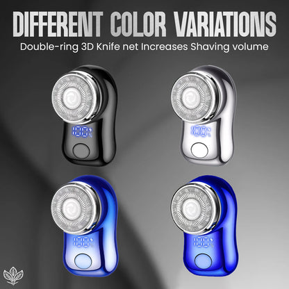 EXCLUSIVE 70% OFF + FREE GIFT 🔥 2026 UPGRADED Mini-Shave Portable Electric Shaver | 1M+ Sold Worldwide 🏆 9,900RPM Power | LED Battery Display | IPX7 Wet & Dry Use
