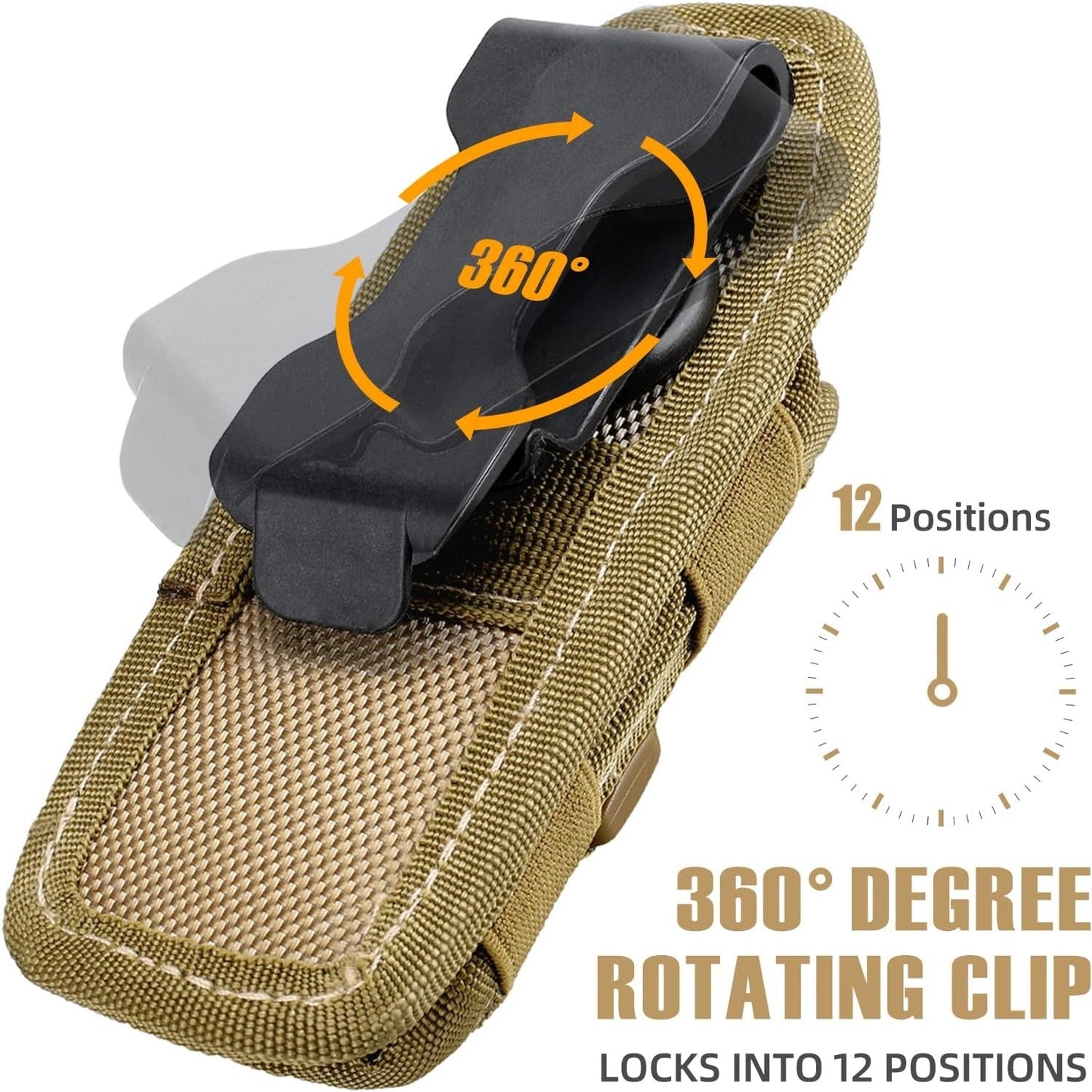 Tactical Flashlight Pouch Holster US
