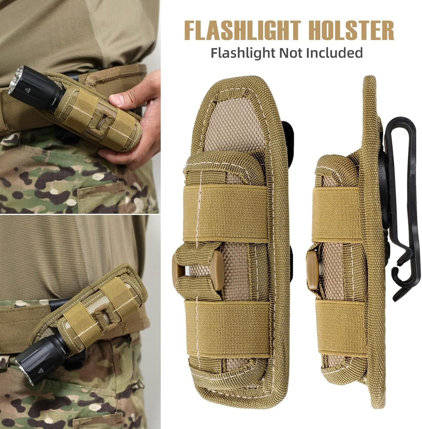 Tactical Flashlight Pouch Holster US