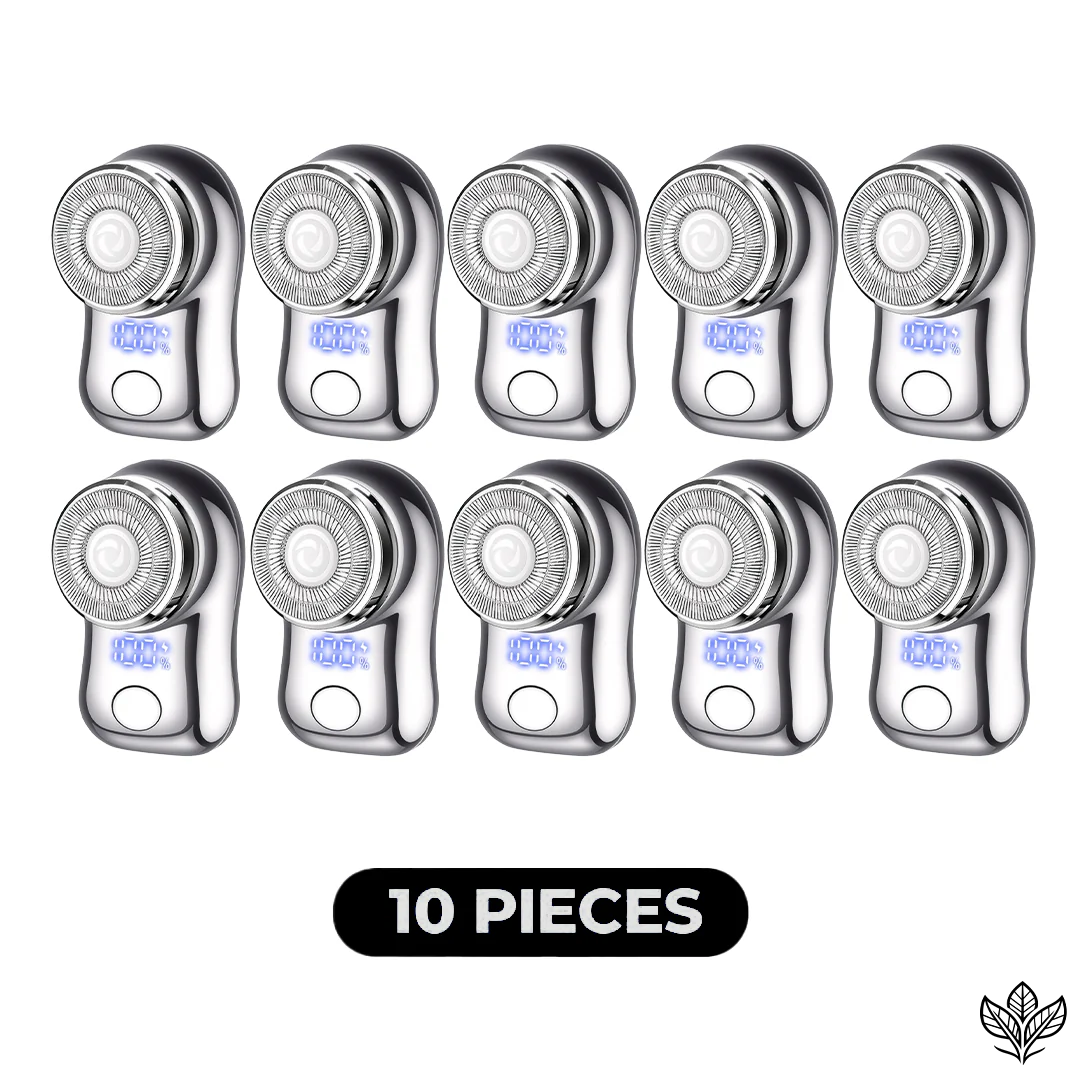 EXCLUSIVE 70% OFF + FREE GIFT 🔥 2026 UPGRADED Mini-Shave Portable Electric Shaver | 1M+ Sold Worldwide 🏆 9,900RPM Power | LED Battery Display | IPX7 Wet & Dry Use