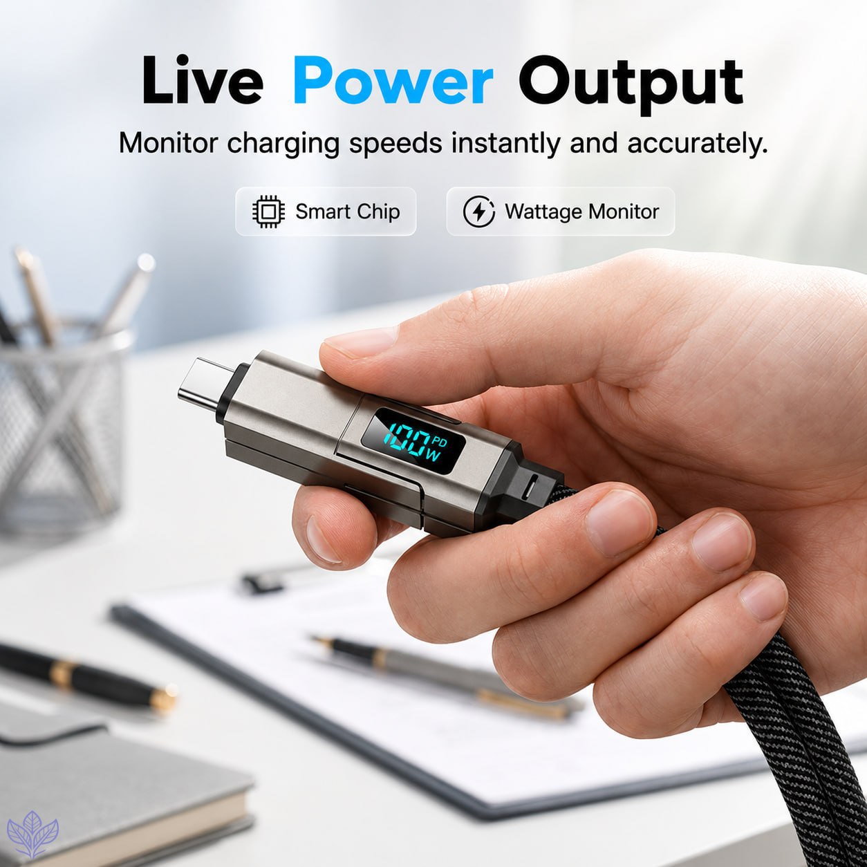 🔥SUMMER SALE 60% 💥 4-in-1 Digital Display Keychain Charging Cable - Ready For More Devices And More Charging Situations