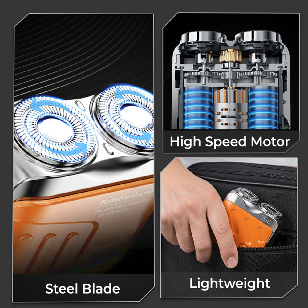 Men's Portable Mini Rotary Electric Shaver US