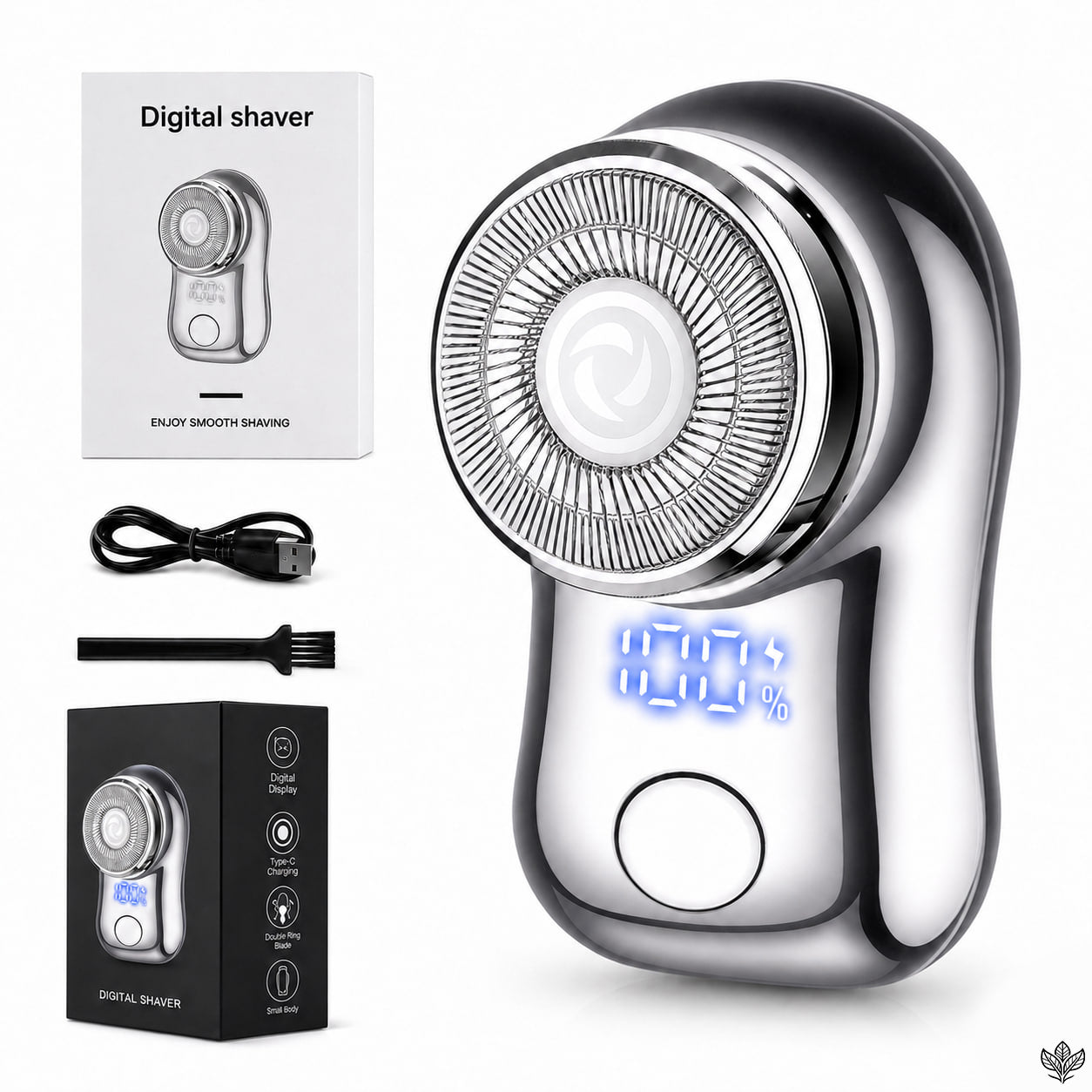 EXCLUSIVE 70% OFF + FREE GIFT 🔥 2026 UPGRADED Mini-Shave Portable Electric Shaver | 1M+ Sold Worldwide 🏆 9,900RPM Power | LED Battery Display | IPX7 Wet & Dry Use