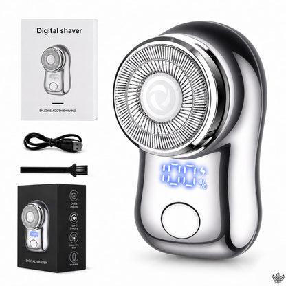 EXCLUSIVE 70% OFF + FREE GIFT 🔥 2026 UPGRADED Mini-Shave Portable Electric Shaver | 1M+ Sold Worldwide 🏆 9,900RPM Power | LED Battery Display | IPX7 Wet & Dry Use
