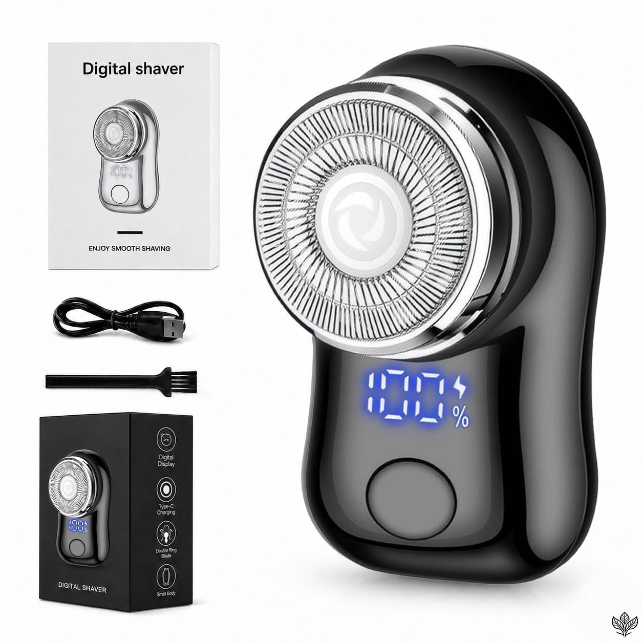 EXCLUSIVE 70% OFF + FREE GIFT 🔥 2026 UPGRADED Mini-Shave Portable Electric Shaver | 1M+ Sold Worldwide 🏆 9,900RPM Power | LED Battery Display | IPX7 Wet & Dry Use