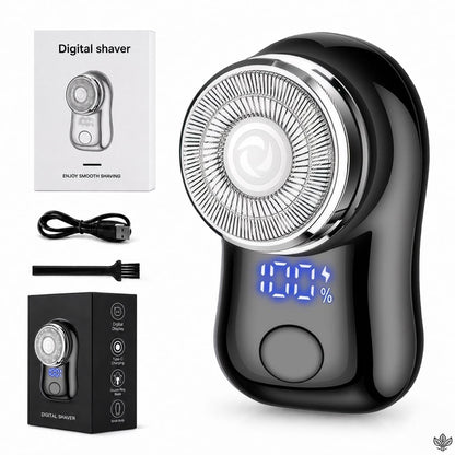 Last Day SAVE 70% OFF ⏰ 2026 UPGRADED Mini-Shave Portable Electric Shaver | 1M+ Sold Worldwide 🏆 9,900RPM Power | LED Battery Display | IPX7 Wet & Dry Use