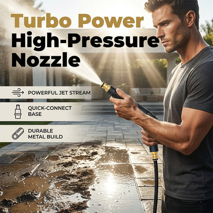 LAST DAY SALE 60% OFF⏳ Heavy Duty Adjustable Twist Hose Nozzle 🚀X10 Power Boost