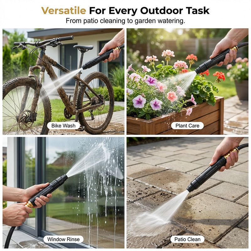 LAST DAY SALE 60% OFF⏳ Heavy Duty Adjustable Twist Hose Nozzle 🚀X10 Power Boost