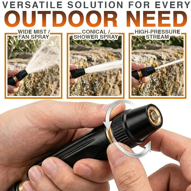 🔥SUMMER SALE: 70% OFF🔥Heavy Duty Adjustable Twist Hose Nozzle Jet Sweeper Nozzle