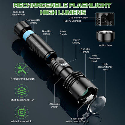 🔥Last Day Promotion 60% OFF ⏰ 🔦 Super Bright Ultimate Tactical Flashlight, Military-Grade Toughness