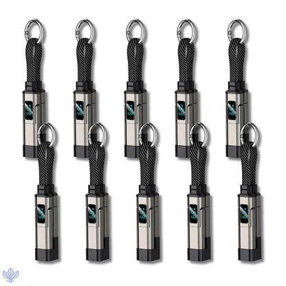 4-in-1 Digital Display Keychain Charging Cable