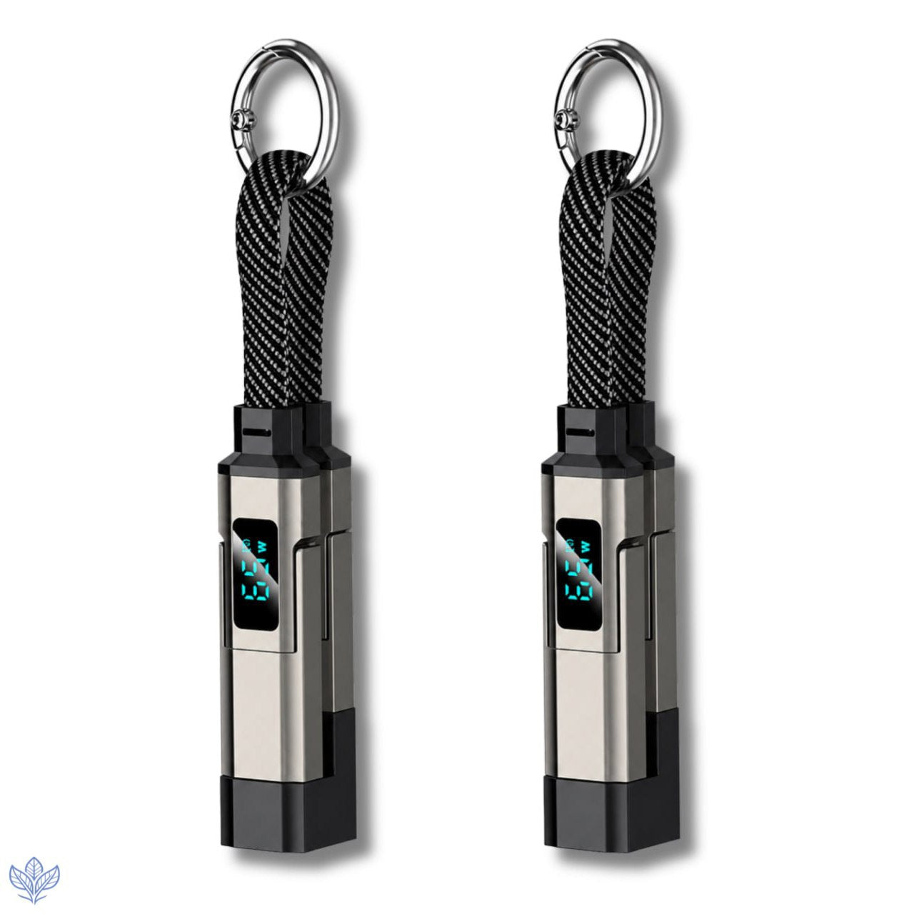 4-in-1 Digital Display Keychain Charging Cable