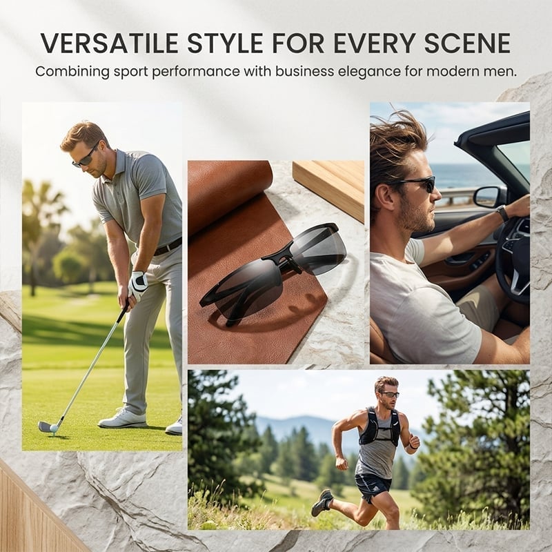 EXCLUSIVE DEAL 60% OFF ⏰ 2026 UPGRADED 🏆 New-Photochromic Sunglasses with Anti-glare Polarized Lens