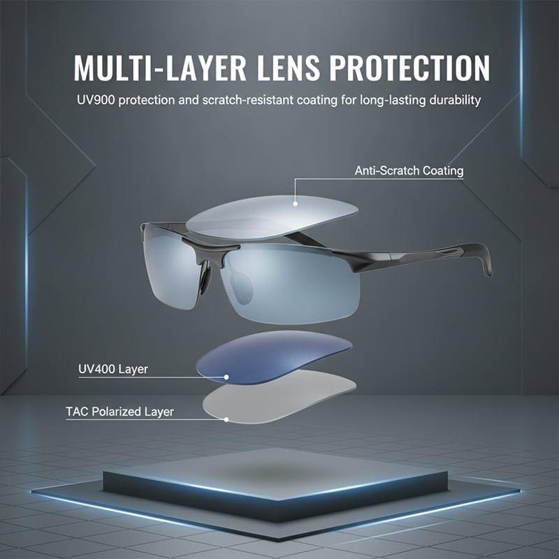 EXCLUSIVE DEAL 60% OFF ⏰ 2026 UPGRADED 🏆 New-Photochromic Sunglasses with Anti-glare Polarized Lens