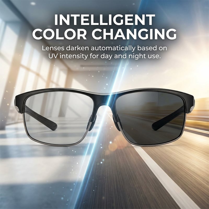 EXCLUSIVE DEAL 60% OFF ⏰ 2026 UPGRADED 🏆 New-Photochromic Sunglasses with Anti-glare Polarized Lens