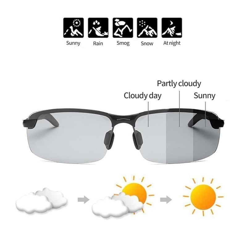 EXCLUSIVE DEAL 60% OFF ⏰ 2026 UPGRADED 🏆 New-Photochromic Sunglasses with Anti-glare Polarized Lens
